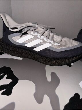 adidas Men's Gray, Black & White Performance Sneakers legit